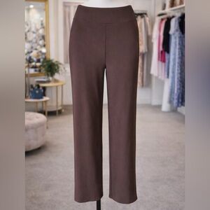 Sophisticated Brown Wide Leg Women's Pants